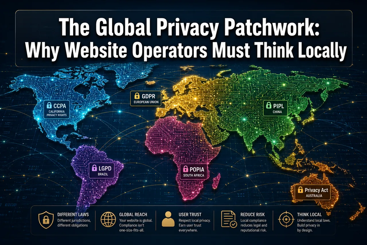 Globalna zakrpa privatnosti: Zašto operatori web stranica moraju razmišljati lokalno